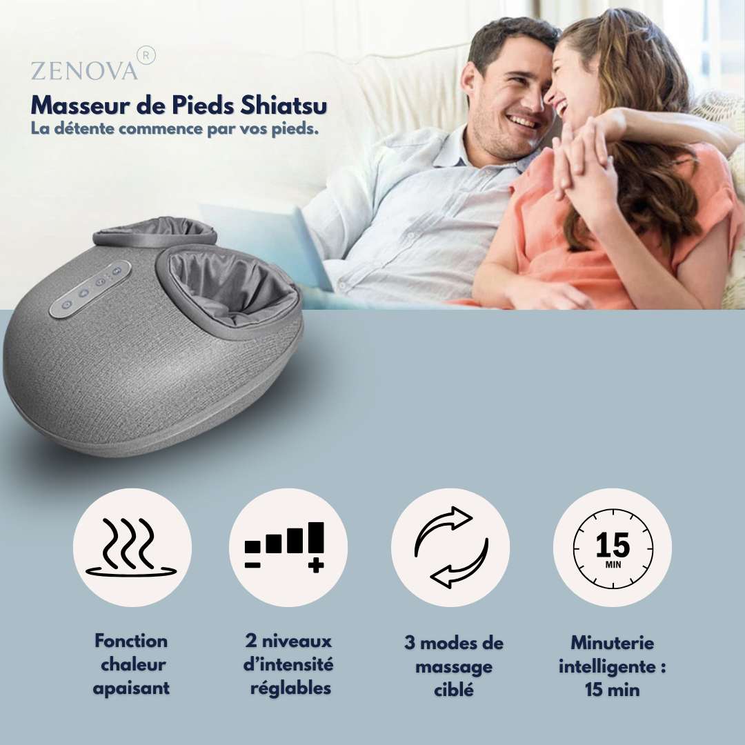 ZENOVA® – Appareil de massage pour les pieds fatigués | Détente & Circulation