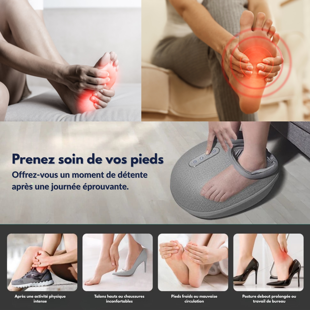 ZENOVA® – Appareil de massage pour les pieds fatigués | Détente & Circulation