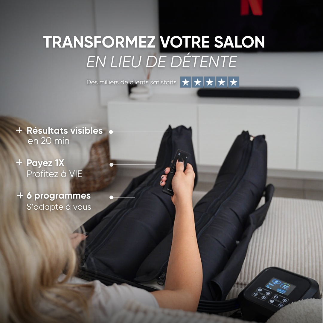 ZENOVA® – Pressothérapie Premium à Domicile | Draine, Récupère & Redessine la Silhouette