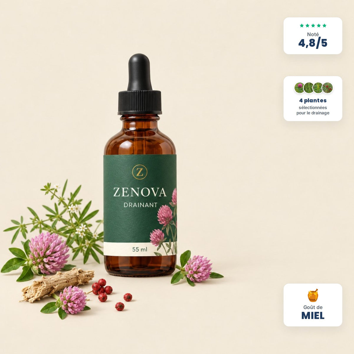 ZENOVA® – Gouttes drainantes